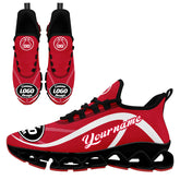 Custom Red White Maxsoul Shoes Personalized Sneaker FN003XD-D020391-13